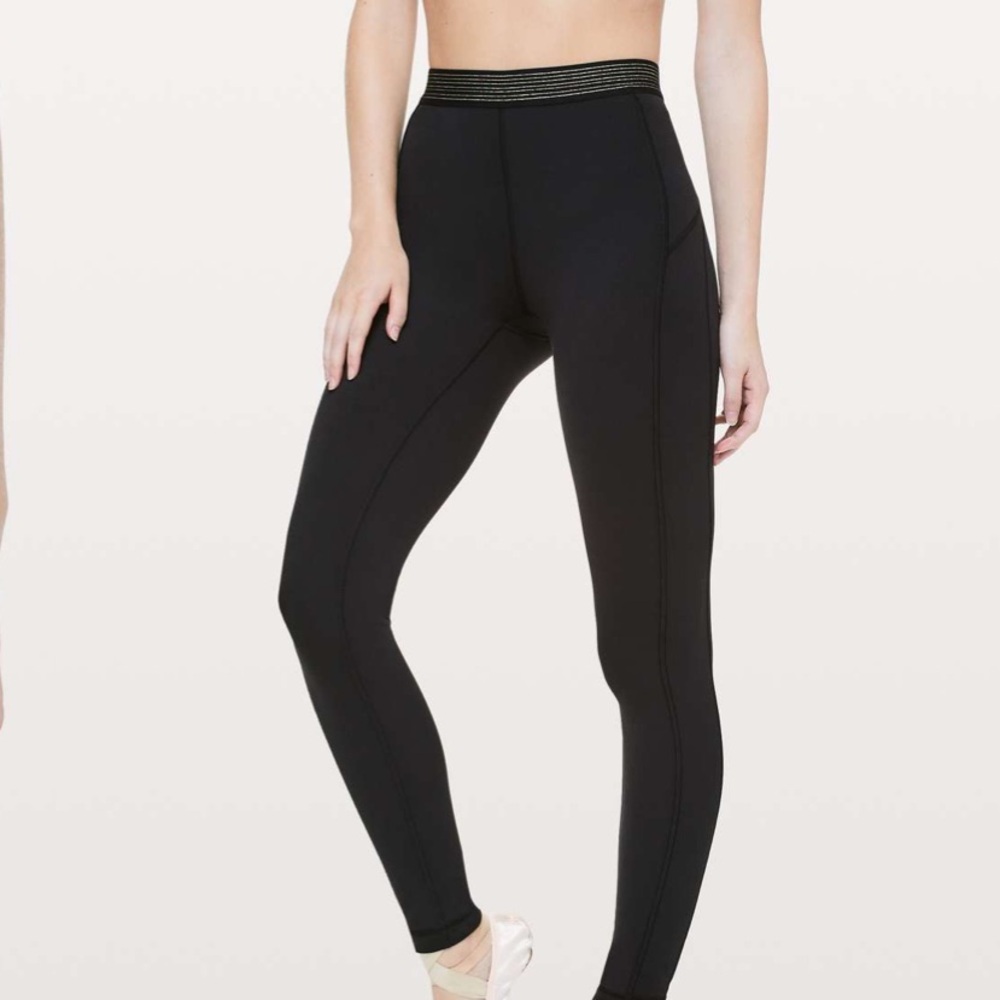 Black Lululemon Principal Dancer Nulu Leggings. Size 4. Excellent condition!